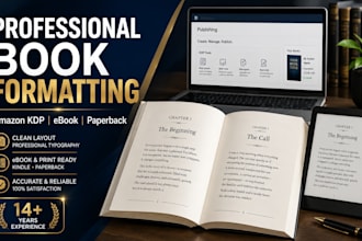 format your book for kindle, paperback, and hardcover