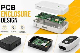 design pcb enclosure for medical device iot and consumer electronic in solidwork