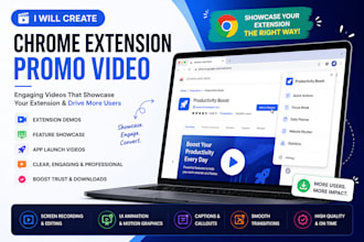 create chrome web store app marketing video, chrome extension promo video