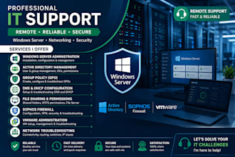 fix windows server, active directory and network issues remotely