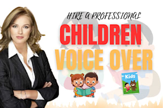 record magical children book narration kid elearning storytelling voice acting