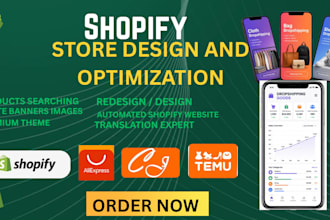 create or modify shopifywebsites, shopifystores, skilled shopify website,dropshi