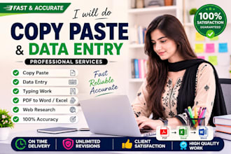 do copy paste and data entry