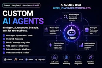 do custom ai agents with crewai, langgraph, autogen, and openai