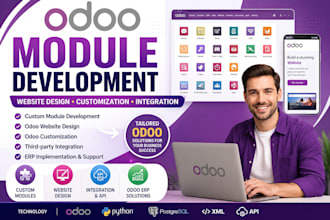 do odoo module development website design odoo customization and integration