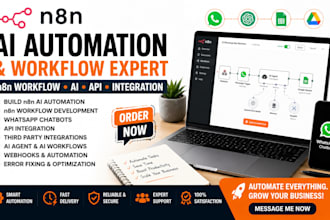 build n8n ai automation,n8n workflow, n8n whatsapp chatbots api integration