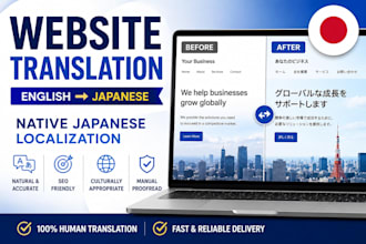 translate your website into natural japanese