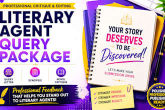 critique your novel and literary agent query package
