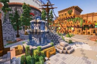 build custom minecraft maps, terrain, spawn, lobby, city, biome and adventure