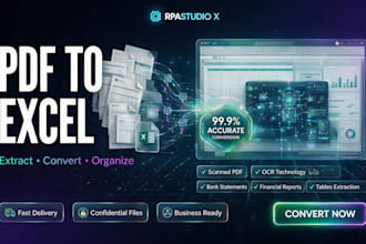 convert PDF to excel with accurate data extraction