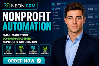 set up neon CRM email marketing donor management and nonprofit automation