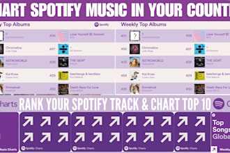 chart your spotify music and organic spotify growth to top 10 spotify chart