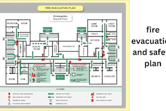 prepare fire evacuation plans and life safety plan for wa oh al ak fl