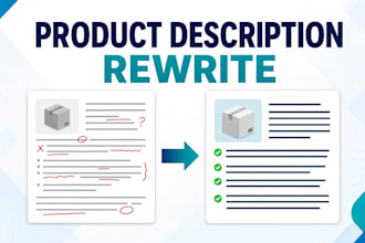 review and rewrite your product descriptions for clarity