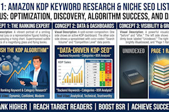 do high ranking amazon KDP keyword research and category optimization