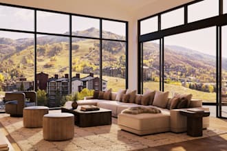 create realistic 3d penthouse, luxury apartment and rooftop interior designs