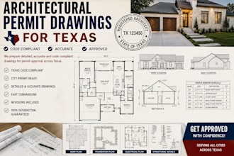 provide structural, civil, mep engineer stamp for texas permit approval