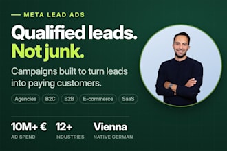 set up facebook and instagram lead generation ads that bring qualified leads