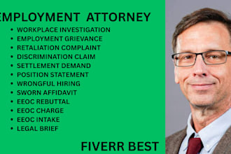 be your ny, ca, florida employment lawyer for eeoc charges, and wrongful hiring