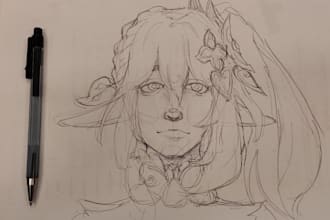 draw anyone in any style on paper or canvas