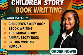 be your children book ghostwriter, kids moral story, children story book