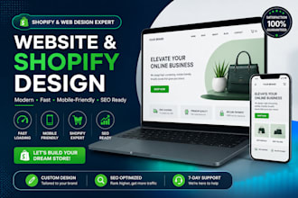 design a professional shopify or business website for you