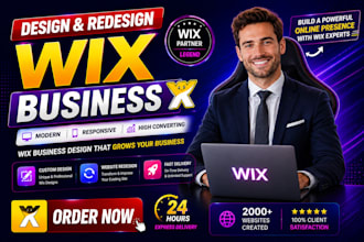 wix business website redesign, wix website design, for small business website