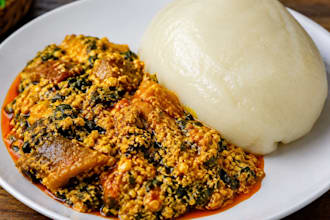 make eba and egusi tutorial