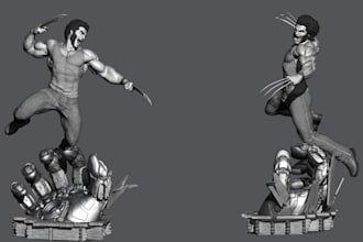sculpt custom action figure collectible statue miniature figurine stl 3d print