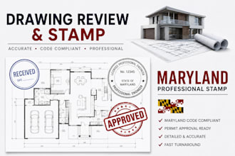 review architectural drawings for maryland building permit approval