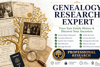 do genealogy research and trace your family history ancestry family tree