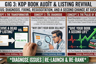 audit, optimize, and revive your low selling amazon KDP book
