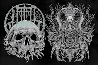draw custom hand drawn art illustration for your project