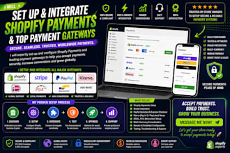 integrate shopify payments, stripe, paypal, bancontact, p24, klarna, and ideal