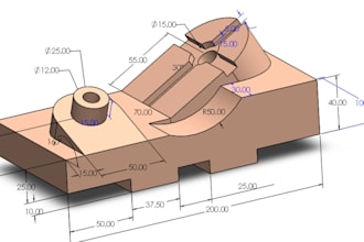 design 3d cad models and 2d drawings using solidworks and fusion 360