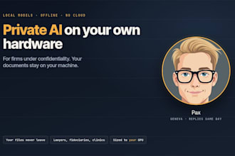 set up private local ai for your business, no cloud, your data stays your
