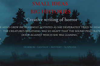 write an original horror story or thriller script