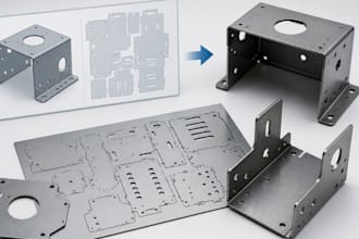 create sheet metal dxf files for cnc laser and plasma cutting and vector tracing
