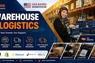 receive, inspect, repackage and ship products from my USA warehouse