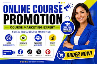 promote kajabi online course, udemy thinkific course marketing boost visibility