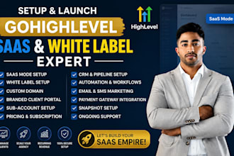 set up gohighlevel saas gohighlevel dashboard customization, client onboarding