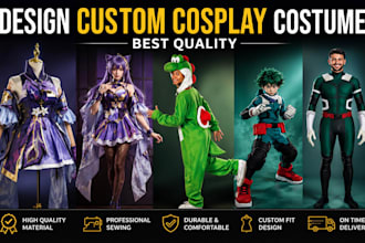 design custom cosplay costume best quality