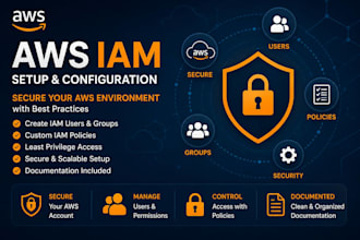set up AWS iam users, groups and custom policies securely