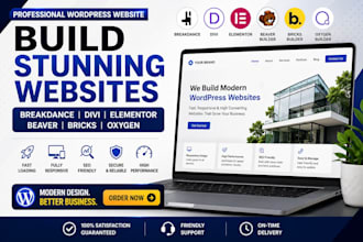 build breakdance builder website divi elementor beaver bricks oxygen website