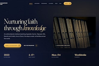 design, build front end websites