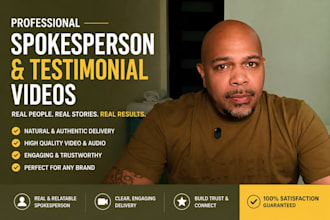 spokesman senior male actor video presenter testimonial ugc review video review