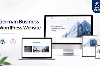 build design deutsch business wordpess website blog website divi resume website