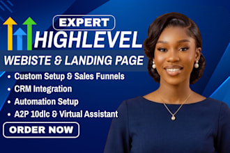 build go highlevel website, gohighlevel landing page, go highlevel sales funnel