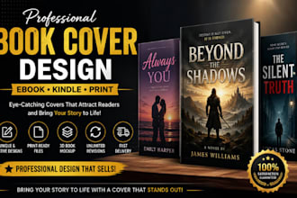 design book cover design ebook cover kindle cover amazon kdp book cover