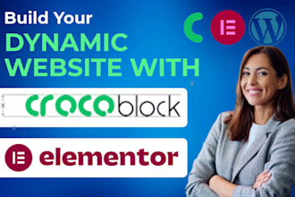 build a custom wordpress website with crocoblock, elementor, jet engine